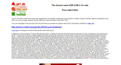 Desktop Screenshot of kzr.com